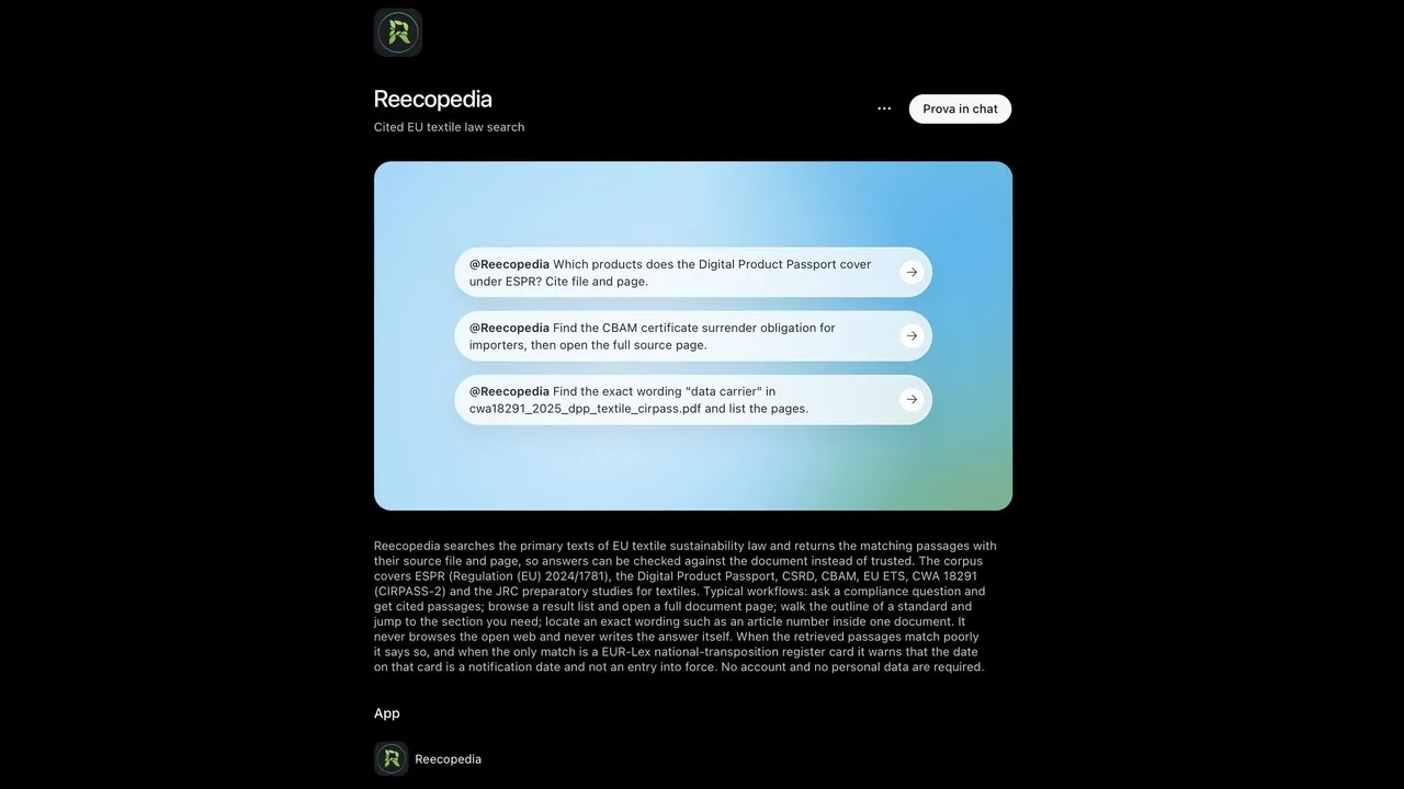 Saat ini Reecopedia secara resmi terdaftar dalam ekosistem OpenAI